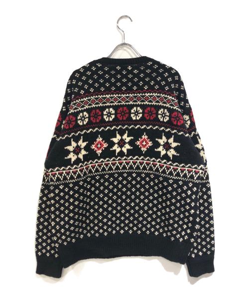 POLO RALPH LAUREN（ポロ・ラルフローレン）POLO RALPH LAUREN (ポロ・ラルフローレン) スノーフレーク コットンカシミヤ セーター ブラック サイズ:Mの古着・服飾アイテム
