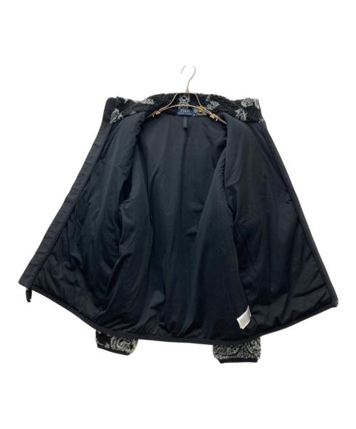 POLO RALPH LAUREN（ポロ・ラルフローレン）POLO RALPH LAUREN (ポロ・ラルフローレン) バンダナパターンド ハイブリッド ジャケット ブラック サイズ:Mの古着・服飾アイテム
