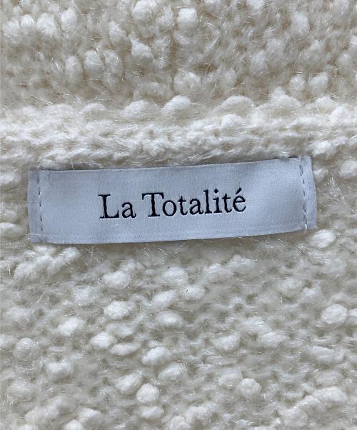 La TOTALITE（ラ ト―タリテ）La TOTALITE (ラ ト―タリテ) ポップヤーンボレロカーディガン アイボリー サイズ:Freeの古着・服飾アイテム