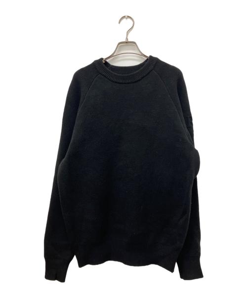 regleam（リグリーム）regleam (リグリーム) サイドファスナーエンボスニット ブラック サイズ:Lの古着・服飾アイテム