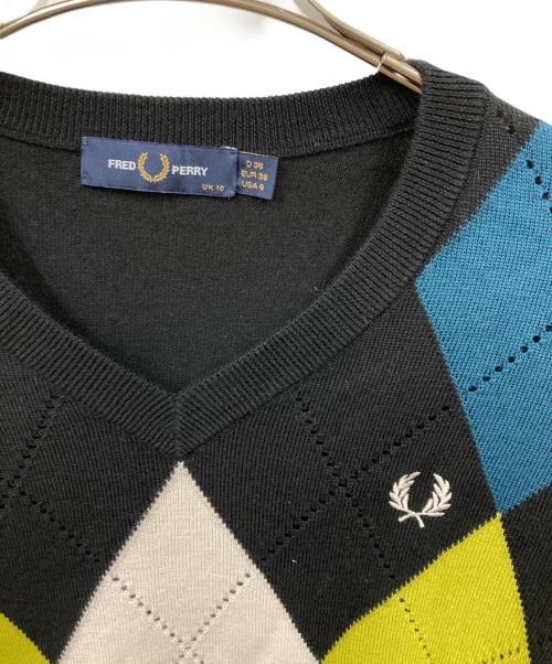 FRED PERRY（フレッドペリー）FRED PERRY (フレッドペリー) ニット ブラック サイズ:10の古着・服飾アイテム