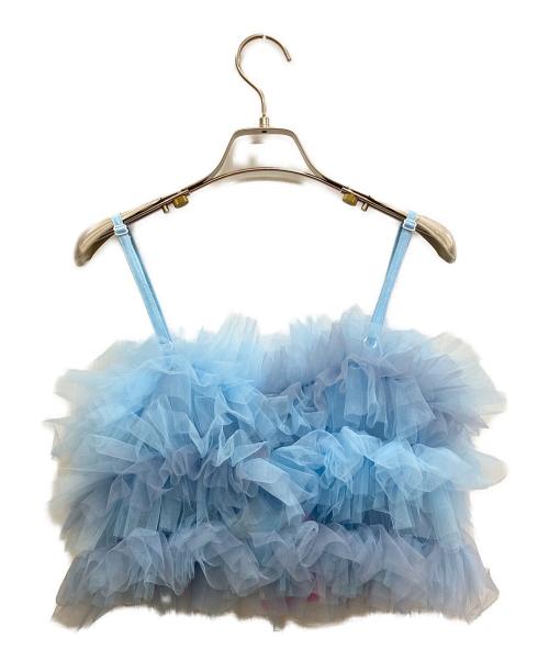 VIVIANO（ヴィヴィアーノ）VIVIANO (ヴィヴィアーノ) JURK Tulle Bustier ライトブルー サイズ:Freeの古着・服飾アイテム