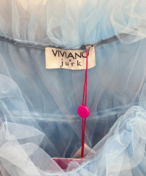 VIVIANO（ヴィヴィアーノ）VIVIANO (ヴィヴィアーノ) JURK Tulle Bustier ライトブルー サイズ:Freeの古着・服飾アイテム