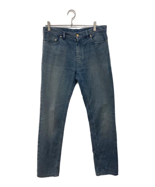 Yves Saint Laurent（イヴサンローラン）Yves Saint Laurent (イヴサンローラン) エンボスロゴデニムパンツ ブルー サイズ:48の古着・服飾アイテム