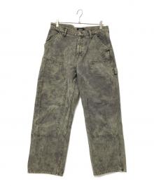 X-LARGE（エクストララージ）の古着「OVERDYED WORK PANTS」｜オリーブ
