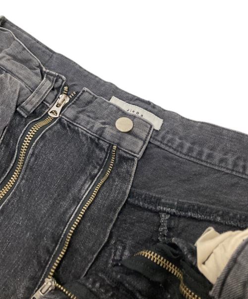jieda（ジエダ）jieda (ジエダ) Switching Zip Denim Pants グレー サイズ:2の古着・服飾アイテム