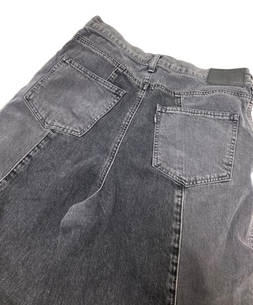 jieda（ジエダ）jieda (ジエダ) Switching Zip Denim Pants グレー サイズ:2の古着・服飾アイテム