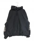 SUPREMEシュプリーム）の古着「Collegiate Sleeve Hooded Sweatshirt」｜ブラック