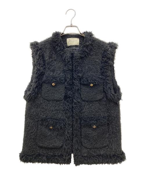 UNITED ARROWS TOKYO（ユナイテッドアローズトウキョウ）UNITED ARROWS TOKYO (ユナイテッドアローズトウキョウ) シャギーツイードベスト ブラック サイズ:36の古着・服飾アイテム