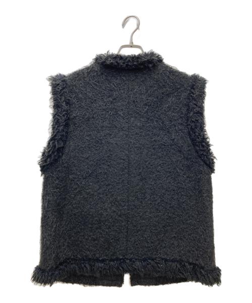UNITED ARROWS TOKYO（ユナイテッドアローズトウキョウ）UNITED ARROWS TOKYO (ユナイテッドアローズトウキョウ) シャギーツイードベスト ブラック サイズ:36の古着・服飾アイテム