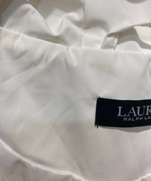 LAUREN RALPH LAUREN（ローレン ラルフ ローレン）LAUREN RALPH LAUREN (ローレンラルフローレン) フルジップ フーデッド ジャケット ホワイト サイズ:Sの古着・服飾アイテム