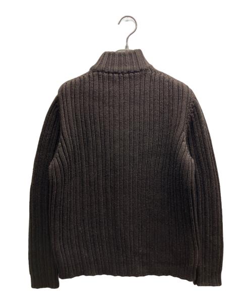 Zanone（ザノーネ）Zanone (ザノーネ) ニットジップジャケット ブラウン サイズ:48の古着・服飾アイテム