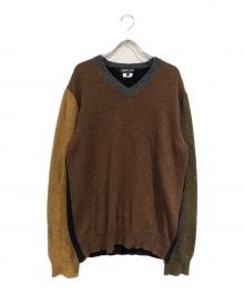 COMME des GARCONS HOMME DEUX（コムデギャルソン オム ドゥ）の古着「Vネックニット」｜マルチカラー
