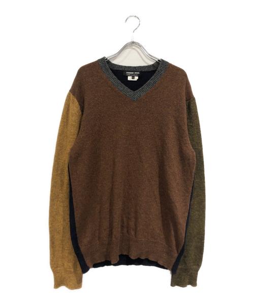 COMME des GARCONS HOMME DEUX（コムデギャルソン オム ドゥ）COMME des GARCONS HOMME DEUX (コムデギャルソン オム ドゥ) Vネックニット マルチカラー サイズ:SIZE Lの古着・服飾アイテム