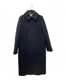 HYKE（ハイク）の古着「ロングピーコート」｜ブラック