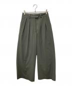 GALLARDA GALANTEガリャルダガランテ）の古着「ダブルタックパンツ」｜グレー