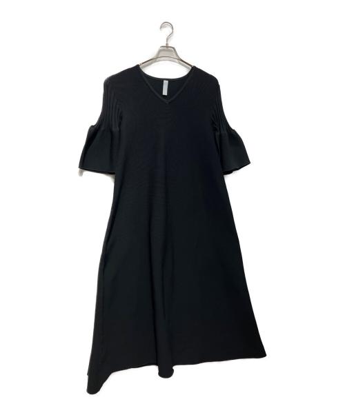 CFCL（シーエフシーエル）CFCL (シーエフシーエル) POTTERY SHORT BELL SLEEVE FLARE DRESS　CF009KH063 ブラック サイズ:1の古着・服飾アイテム