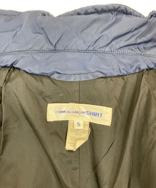 COMME des GARCONS SHIRT（コムデギャルソンシャツ）COMME des GARCONS SHIRT (コムデギャルソンシャツ) 中綿Pコート ネイビー サイズ:Sの古着・服飾アイテム