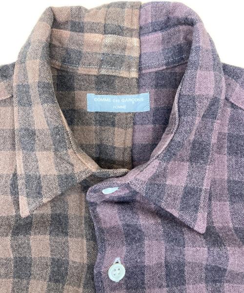 COMME des GARCONS HOMME（コムデギャルソン オム）COMME des GARCONS HOMME (コムデギャルソン オム) チェックシャツ ブラウン サイズ:不明の古着・服飾アイテム
