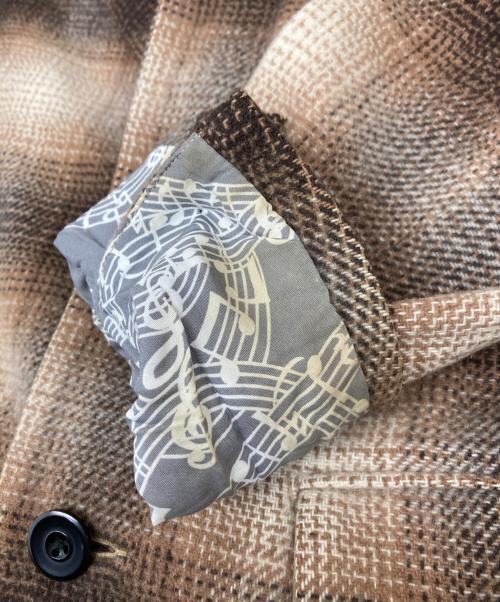 NUMBER (N)INE（ナンバーナイン）NUMBER (N)INE (ナンバーナイン) チェックコート ブラウン サイズ:3の古着・服飾アイテム