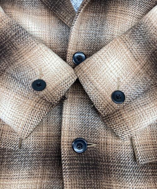 NUMBER (N)INE（ナンバーナイン）NUMBER (N)INE (ナンバーナイン) チェックコート ブラウン サイズ:3の古着・服飾アイテム