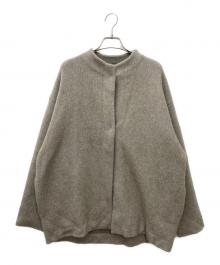 23区（ニジュウサンク）の古着「ラクーンブレンドダブルフェイス ニット アウター」｜グレー