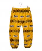 THE BLACK EYE PATCHブラックアイパッチ）の古着「Jeans Tire Bordered Sweatpants」｜オレンジ