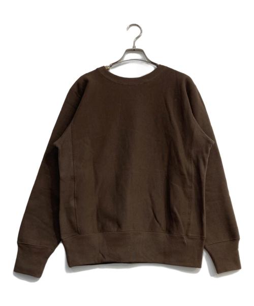 Champion REVERSE WEAVE（チャンピオン リバース ウィーブ）Champion REVERSE WEAVE (チャンピオン リバース ウィーブ) クルーネックスウェット　C3-A022 ブラウン サイズ:Lの古着・服飾アイテム