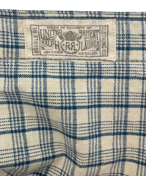RRL（ダブルアールエル）RRL (ダブルアールエル) ALASKA PLAID WORKSHIRT ホワイト サイズ:Mの古着・服飾アイテム