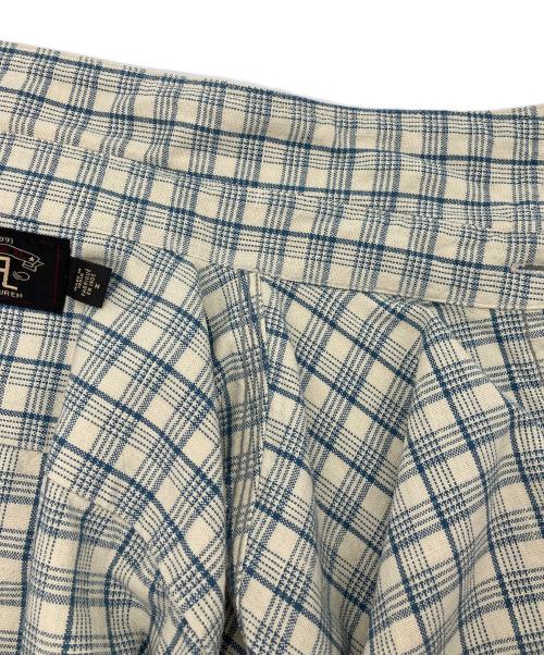 RRL（ダブルアールエル）RRL (ダブルアールエル) ALASKA PLAID WORKSHIRT ホワイト サイズ:Mの古着・服飾アイテム