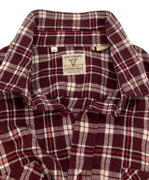 LEVI'S VINTAGE CLOTHING（リーバイス ビンテージ クロージング）LEVI'S VINTAGE CLOTHING (リーバイス ビンテージ クロージング) CHICAGO SHORT HORN SHIRT ボルドー サイズ:Mの古着・服飾アイテム