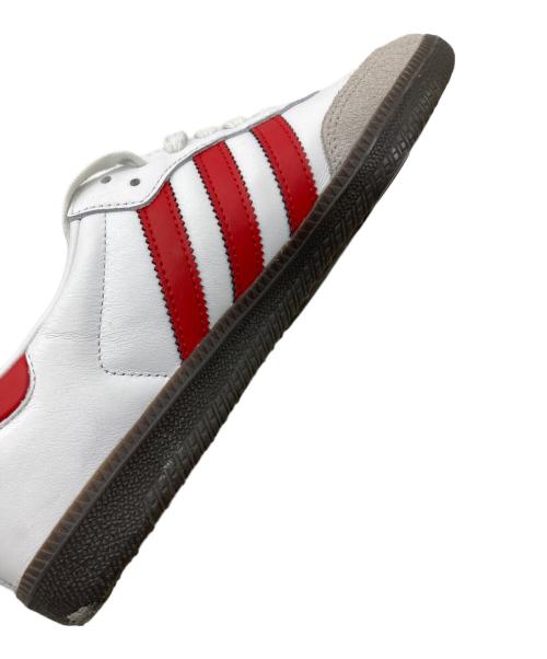 adidas（アディダス）adidas (アディダス) SAMBA OG ホワイト×レッド サイズ:26cmの古着・服飾アイテム