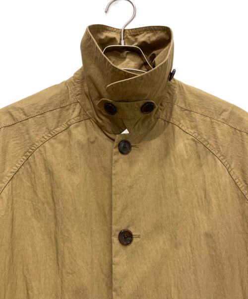 BEAMS BOY（ビームスボーイ）BEAMS BOY (ビームスボーイ) コットン ナイロン ミリタリー ステンカラー コート　25AW カーキ サイズ:Freeの古着・服飾アイテム