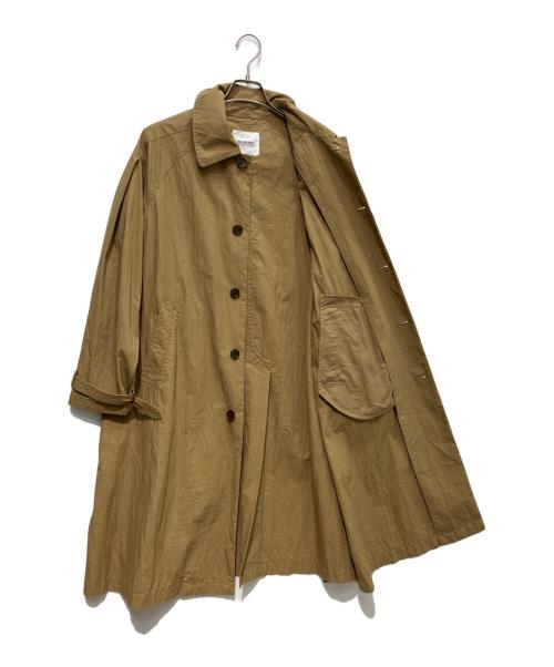 BEAMS BOY（ビームスボーイ）BEAMS BOY (ビームスボーイ) コットン ナイロン ミリタリー ステンカラー コート　25AW カーキ サイズ:Freeの古着・服飾アイテム