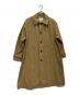 BEAMS BOY（ビームスボーイ）の古着「コットン ナイロン ミリタリー ステンカラー コート　25AW」｜カーキ