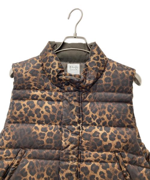 RHODOLIRION（ロドリリオン）RHODOLIRION (ロドリリオン) Short Down Vest ブラウン サイズ:Sの古着・服飾アイテム