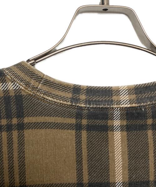 SUPREME（シュプリーム）SUPREME (シュプリーム) 21SS Plaid Crewneck ブラウン サイズ:Mの古着・服飾アイテム