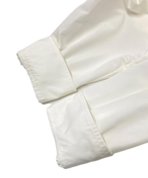 BALLSEY（ボールジィ）BALLSEY (ボールジィ) スパンブロード バックプリーツシャツワンピース ホワイト サイズ:36の古着・服飾アイテム