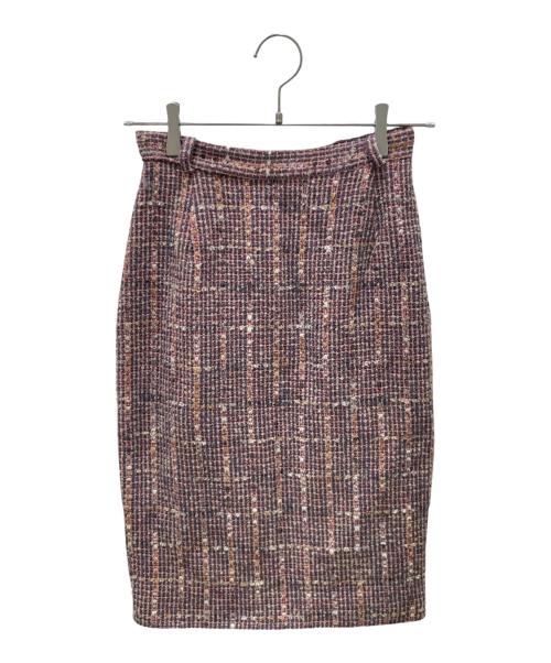 DOLCE & GABBANA（ドルチェ＆ガッバーナ）DOLCE & GABBANA (ドルチェ＆ガッバーナ) ツイードヴィンテージセットアップ レッド サイズ:40の古着・服飾アイテム