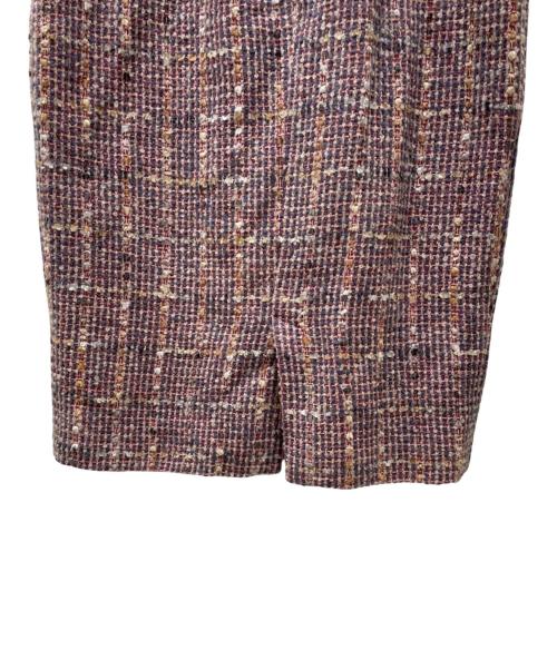 DOLCE & GABBANA（ドルチェ＆ガッバーナ）DOLCE & GABBANA (ドルチェ＆ガッバーナ) ツイードヴィンテージセットアップ レッド サイズ:40の古着・服飾アイテム