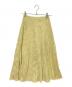 J.PRESS（ジェイプレス）の古着「リンクルリッドフレアースカート」｜イエロー