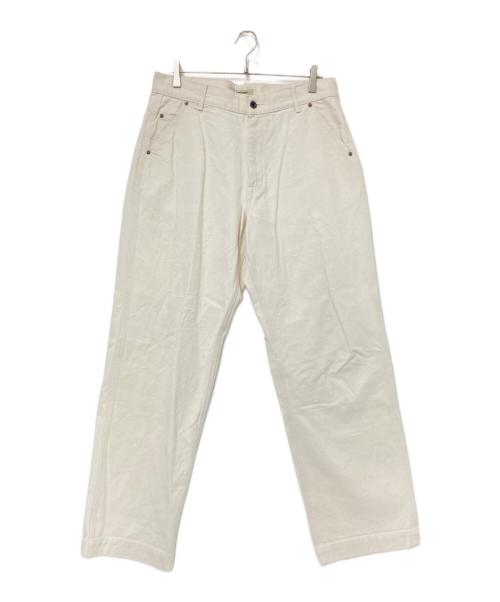 F.O.B FACTORY（エフオービー ファクトリー）F.O.B FACTORY (エフオービー ファクトリー) COTTON DUCK WORK PANTS アイボリー サイズ:Lの古着・服飾アイテム