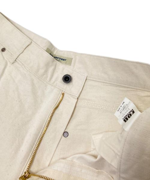 F.O.B FACTORY（エフオービー ファクトリー）F.O.B FACTORY (エフオービー ファクトリー) COTTON DUCK WORK PANTS アイボリー サイズ:Lの古着・服飾アイテム