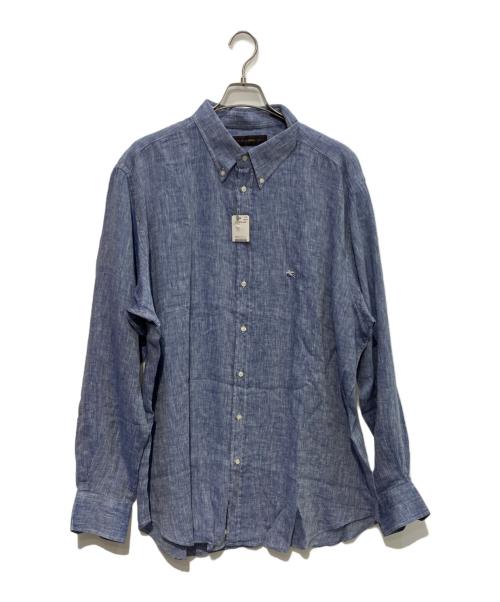 ETRO（エトロ）ETRO (エトロ) ボタンダウンシャツ ネイビー サイズ:3XLの古着・服飾アイテム