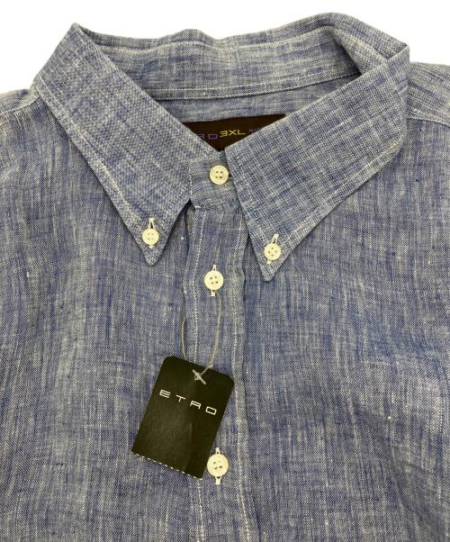 ETRO（エトロ）ETRO (エトロ) ボタンダウンシャツ ネイビー サイズ:3XLの古着・服飾アイテム