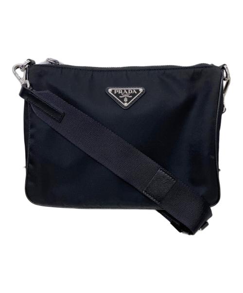 PRADA（プラダ）PRADA (プラダ) Re-Nylon ショルダーバッグ ブラックの古着・服飾アイテム
