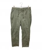 giab's ARCHIVIOジャブス アルキヴィオ）の古着「ブラッシドコットン ノープリーツ リラックスパンツ」｜カーキ