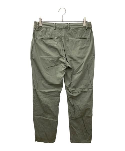 giab's ARCHIVIO（ジャブス アルキヴィオ）giab's ARCHIVIO (ジャブス アルキヴィオ) ブラッシドコットン ノープリーツ リラックスパンツ カーキ サイズ:46の古着・服飾アイテム