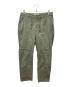 giab's ARCHIVIO（ジャブス アルキヴィオ）の古着「ブラッシドコットン ノープリーツ リラックスパンツ」｜カーキ