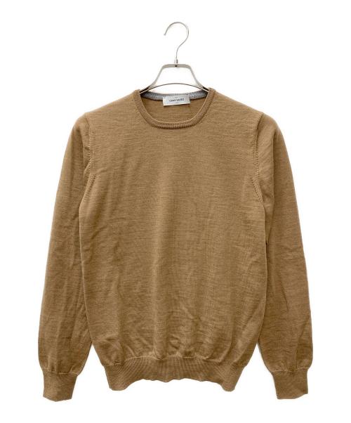 GRAN SASSO（グランサッソ）GRAN SASSO (グランサッソ) クルーネックニット ブラウン サイズ:48の古着・服飾アイテム